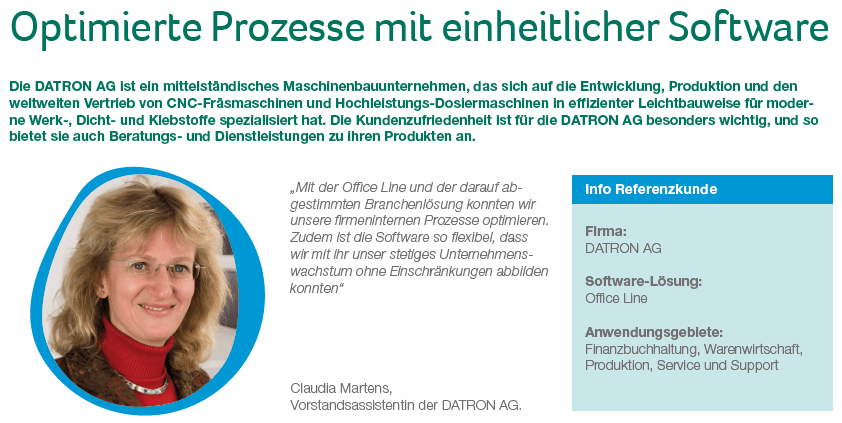 Sage 100 Maschinen- und Anlagenbau – Referenz DATRON AG